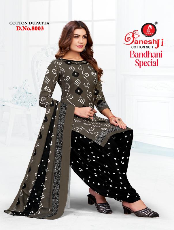 Ganeshji bandhani vol 8 wholesale dress materials in mumbai with price